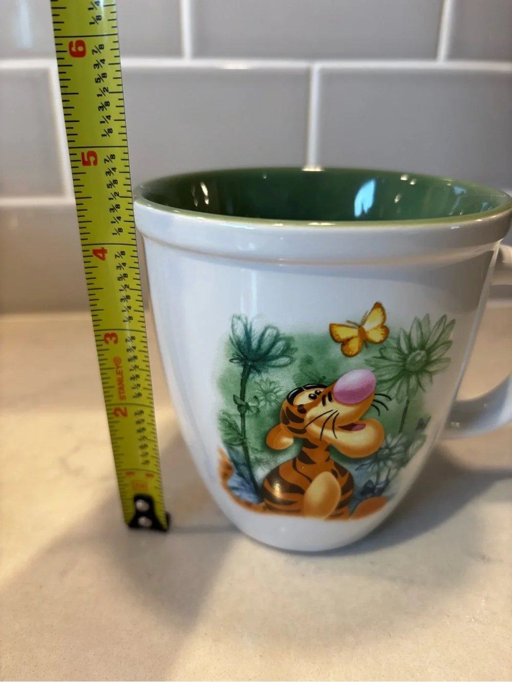 Disney Store Green Tigger Large 16 oz mug